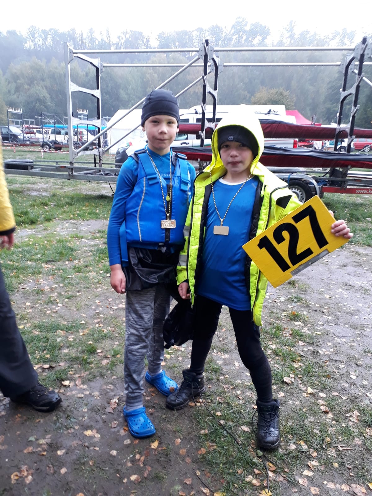 Goldmedaillengewinner Karl und Luan 