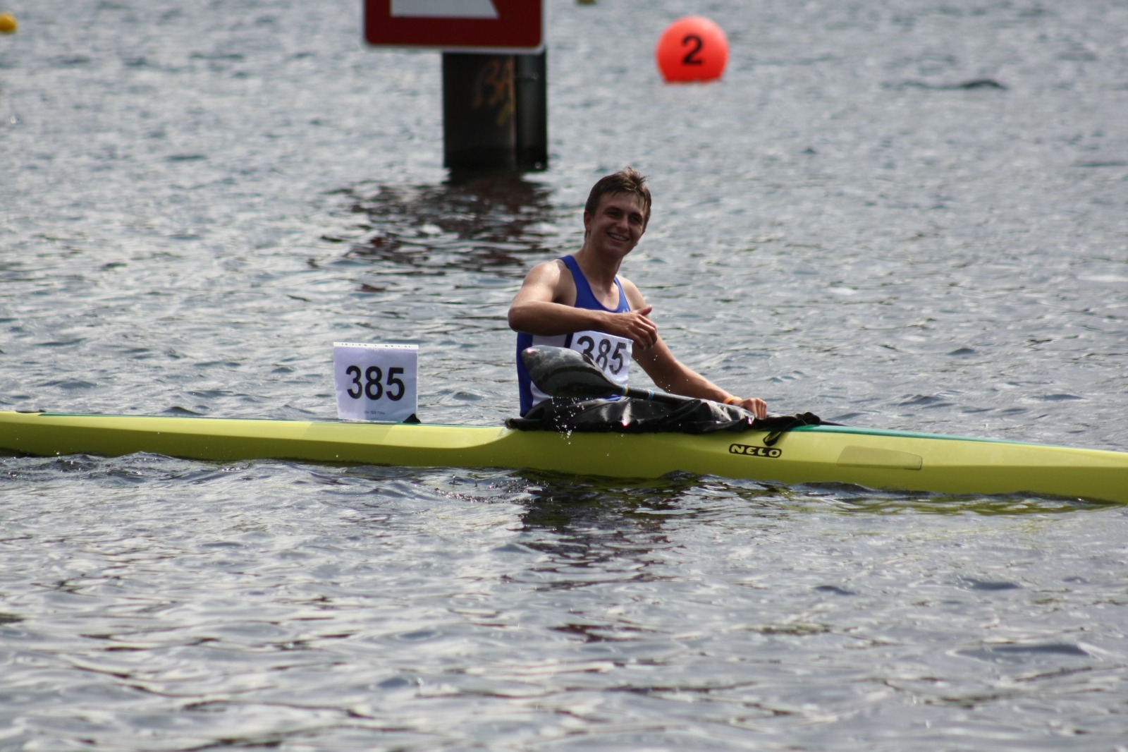 Franz nach 5000m im K1