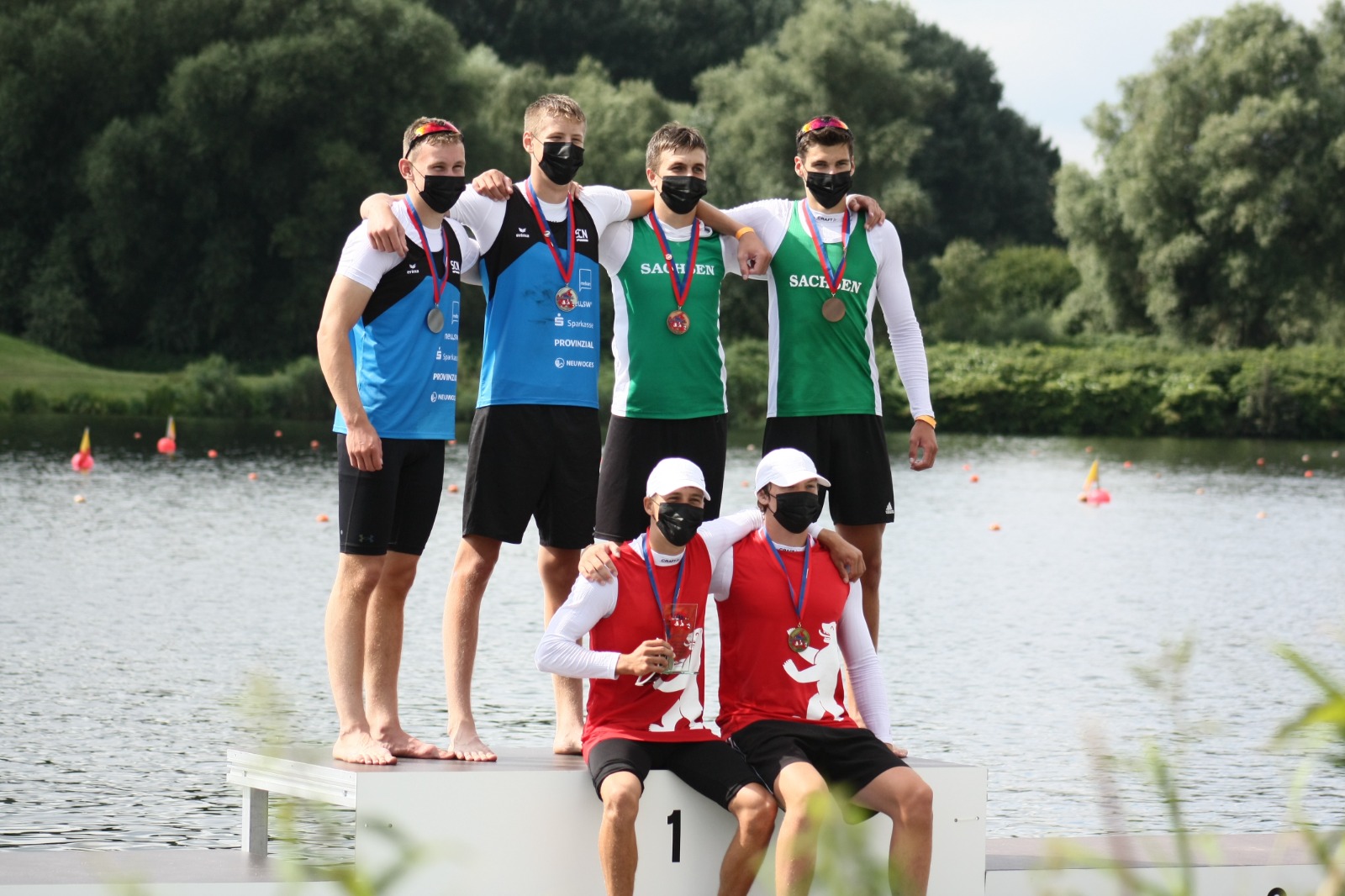 Siegerehrung K2 1000m