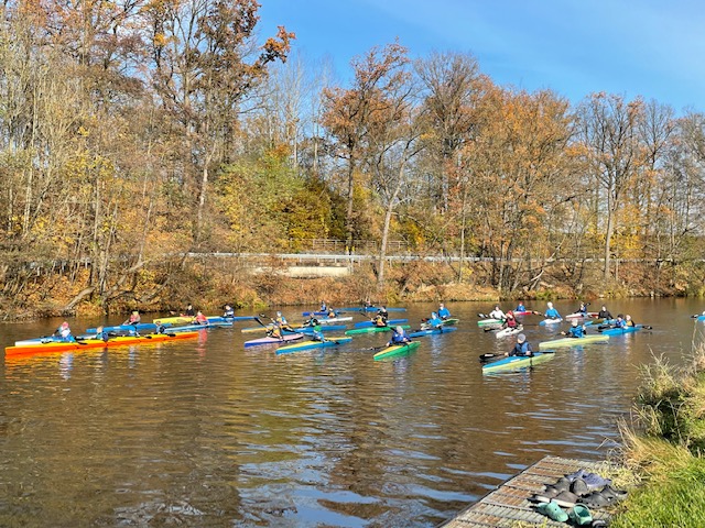 Abpaddeln auf der Zschopau 1